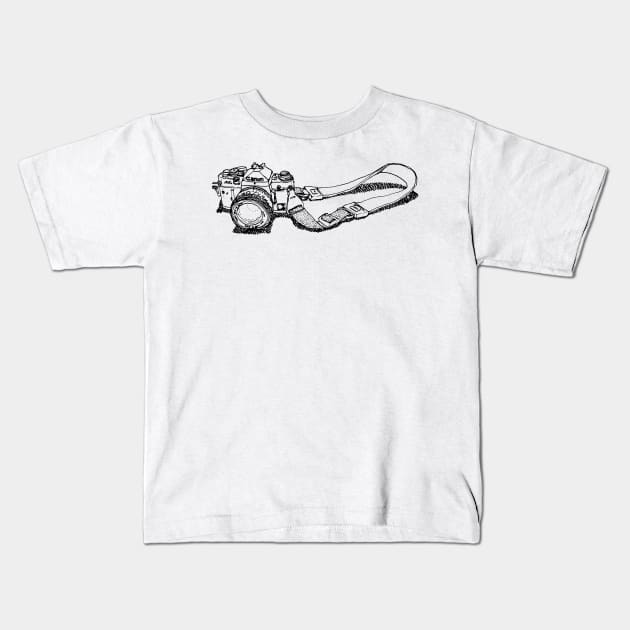 Canon A1 Kids T-Shirt by nathanaelscheffler